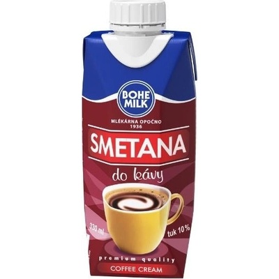 Bohemilk Smetana do kávy 10% 330 ml