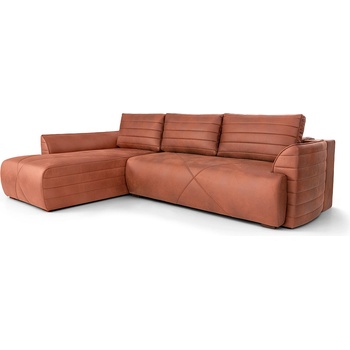 Мебели КАМБО Ъглов диван Далас цвят тухлен Polo 8 brick