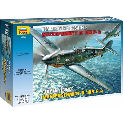 Zvezda Model Kit letadlo 4806 Messerschmitt Bf-109 F4 32-4806 1:48