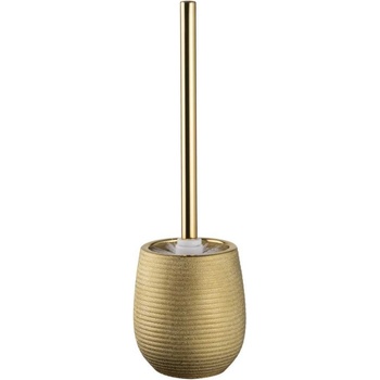 Erga Gold toaletní WC kartáč na postavení zlatý strukturovaný 06305