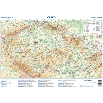 Kartografie PRAHA, a. s. Česko – příruční vlastivědná mapa – Hledejceny.cz