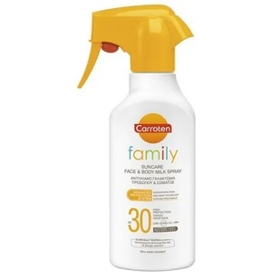Carroten Слънцезащитно мляко за лице и тяло, Carroten Sensicare Suncare Milk Spray SPF50+ 200 ml