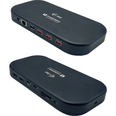 i-Tec Thunderbolt 3/USB-C Dual 4K Docking Station + USB-C to DisplayPort Cable (1,5 m) + Power Delivery 60W TB3HDMIDOCKPD