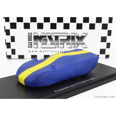 Matrix scale models Lola Under Cover T70 Mkiii Race Version 1967 Modrá Žlutá 1:43