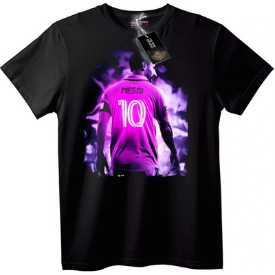 NOONEBRAND Тениска Меси 10 футбол - 5XL, Black