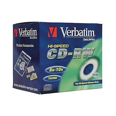 CD-RW(10-Pack)Jewel/High Speed/8x-12x/DLP/700MB (43148)