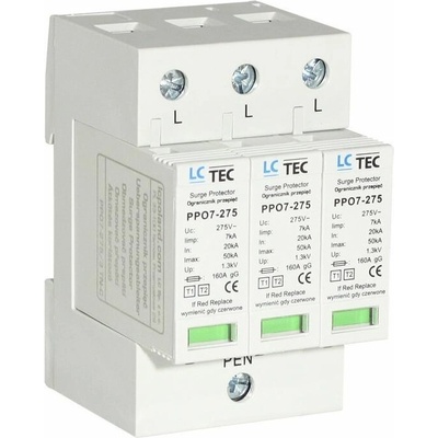 LC TEC Svodič přepětí PPO7 třída T1+T2 3P 7kA 108388
