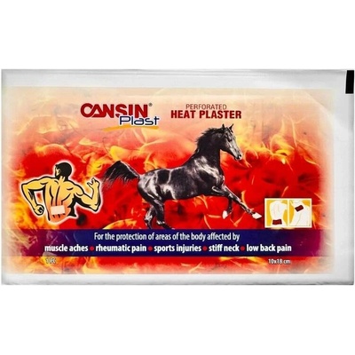 Cansin hřejivá náplast 10 × 18 cm (Cansin hřejivá náplast 10 × 18 cm, hřejivá náplast na bolesti zad, hřejivá náplast na svaly, náplast na klouby, náplast na ztuhlou šíji, zahřívací náplast, náplast p