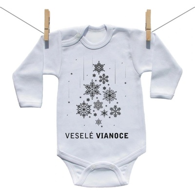 Boodyy Body s dlhým rukávom Veselé Vianoce