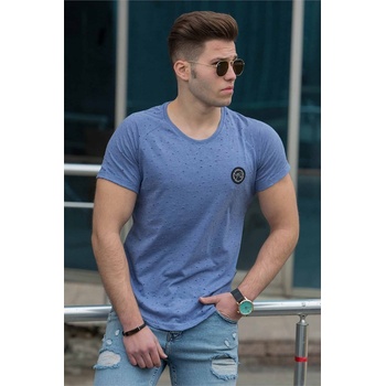 Madmext Мъжка тениска 4058 - Индиго 286022 (286022_Тъмно син)