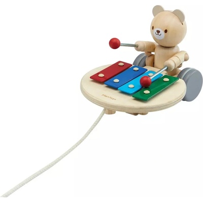 PlanToys Ťahací medveď s xylofónom