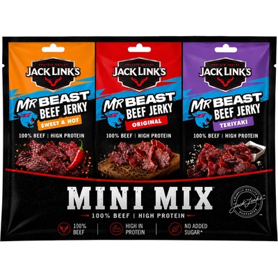 Jack Link's Beef Jerky ochutnávkový MINI mix 6 x 25 g