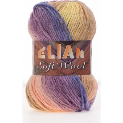 VSV Pletací příze Elian Soft Wool 185 - fialová