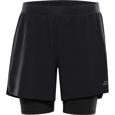 ALPINE PRO Мъжки спортни шорти с cool dry ALPINE PRO GAJER black ALPINE PRO | Cheren | МЪЖЕ | XL