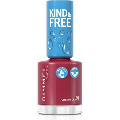 Rimmel Kind & Free лак за нокти цвят 166 Cherry Chance 8ml