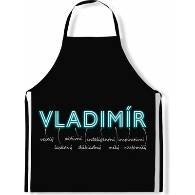 IMPAR Zástěra Mužská jména Neon Vladimír