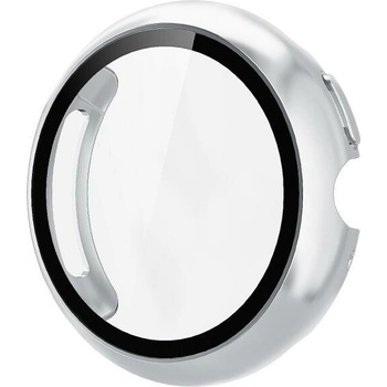 VSETKONAMOBIL 119816 PC FULL COVER Plastový kryt so sklom pre Google Pixel Watch 4 45mm strieborný