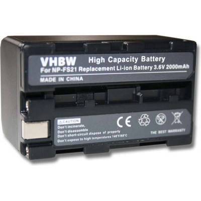 Батерия NP-FS20 / NP-FS21 за Sony CCD-CR1 / DCR-PC1 / DSC-F55K, 2000 mAh (777000036)