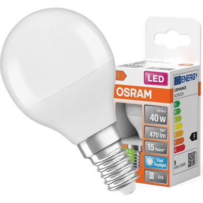 Osram LED žiarovka E14 P40 5,5W = 40W 470lm 6500K Cold 200° Star