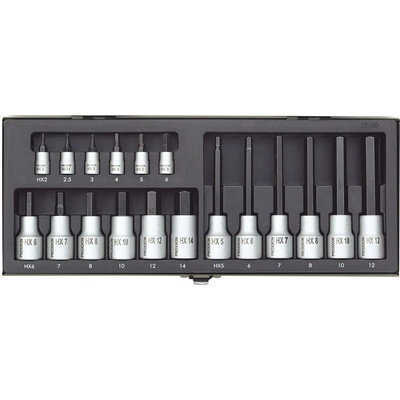 Zástrčné hlavice "INBUS" Proxxon 23100 1/4 a 1/2 "(Sada 18 dielov) (PROX23100)