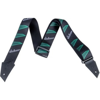 Jackson 299-4323-002 Колан за китара Headstock Black/Green (299-4323-002)