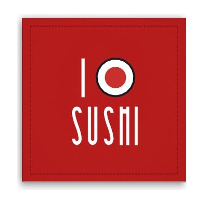 Fotoobraz 40x40 cm I love Sushi