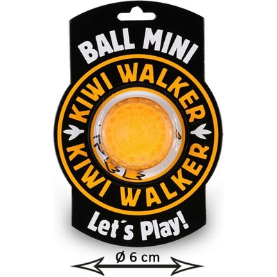 Kiwi Walker míček mini neonová oranžová 6 cm