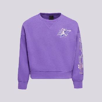 Nike Суитчър Take Flight Snap Crew Girl детски Дрехи Суичъри 45C808-P44 Виолетов 128-140 cm (45C808-P44)