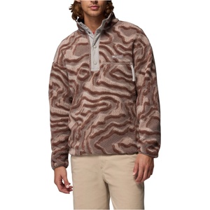 Columbia Мъжки поларен пуловер Columbia Helvetia II Printed Half Snap Fleece Fleece jumper - Iron / Topoglitch - размер XXL (005-6144-0916)