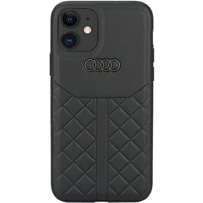 Audi Кейс Audi Genuine Leather за iPhone 11 / Xr 6.1", черен / черен, твърд, AU-TPUPCIP11R-Q8/D1-BK (6955250224802)