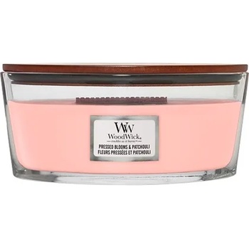 Image 1 of WoodWick Pressed Blooms & Patchouli ароматна свещ с дървен фитил 453, 6 гр