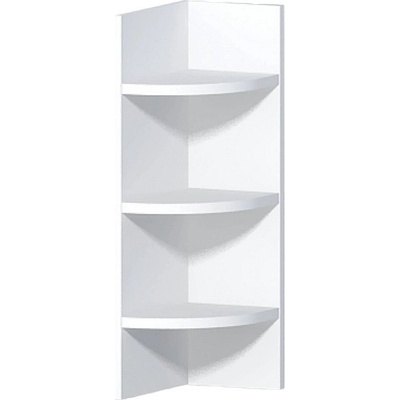 Голд - Аполо Завършваща заоблена кухненска етажерка Алис g18 20 см бял