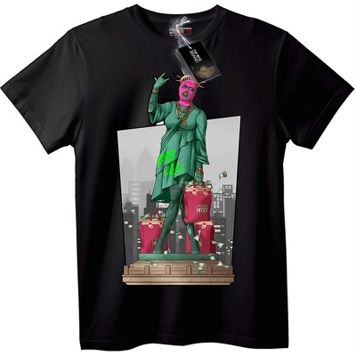 NOONEBRAND Тениска Boss Life Свобода - 2XL, Black