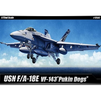 Academy USN F/A 18E VF 143 Pukin Dogs 1:72