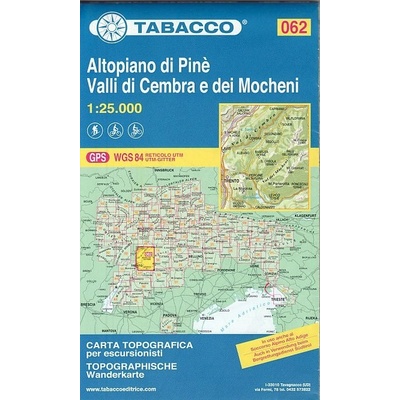 mapa Altopiano di Pine 1:25 t.