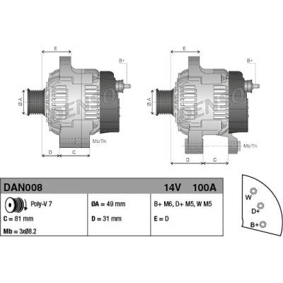 DENSO generAtor DAN008