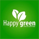 Slnečník plážový 230 cm, HAPPY GREEN, zelené pruhy