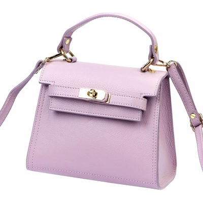 Luka dámská kabelka kufřík kožená liliová přes rameno 19-17 MN Dollaro