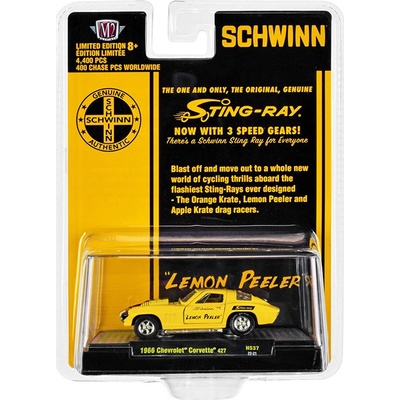 M2 Machines Chevrolet Corvette 427 68 1966 žlutá v 1:64