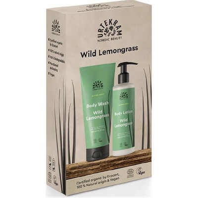 Urtekram Citronová tráva sprchový gel 200 ml + tělové mléko 245 ml dárková sada
