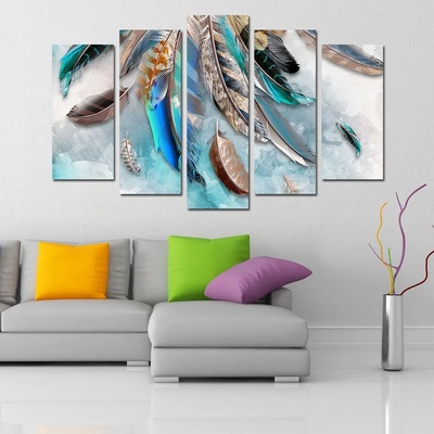 Art gift Декоративен панел - Изкрящи пера