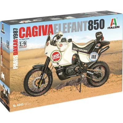 Italeri Model Kit motorka 4643 Cagiva Elephant 850 Paris-Dakar 1987 33-4643 1:9