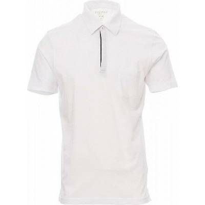 Payperwear polokošile Chic se třemi kovovými druky bílá černá