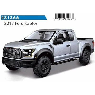 Maisto Maisto Ford F-150 Raptor 2017 šedá metalíza 1:24