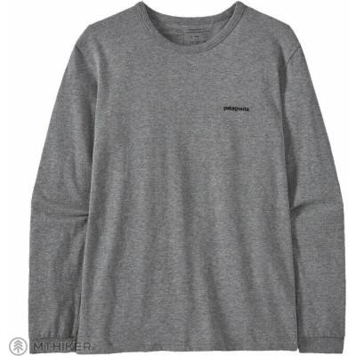 Patagonia L/S P 6 Logo Responsibili dámske tričko gravel heather