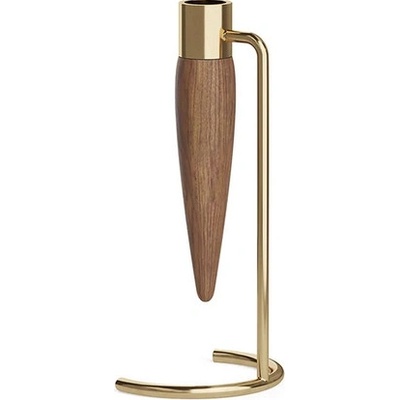 Svícen Umanoff Polished Brass Walnut Audo Copenhagen