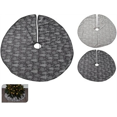 Dekorativní podložka pod vánoční stromek Xmas Tree 95 cm sv. šedá