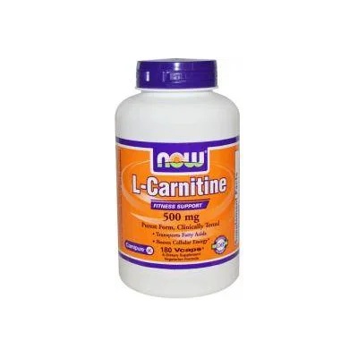 NOW Л-Карнитин - L-Carnitine 500 мг. - 180 капсули - NOW FOODS, NF0073