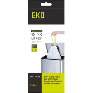 Eko-europe (Нидерландия) Комплект от 20 бр. торби за смет eko с връзки - размер f1 (18-28 литра) (eko 337064-1)