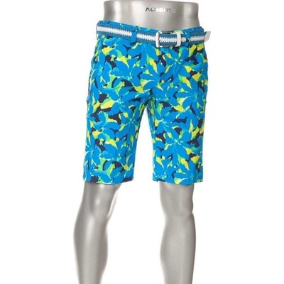 Pánske šortky Alberto EARNIE Jersey Summer Print fantasy modré